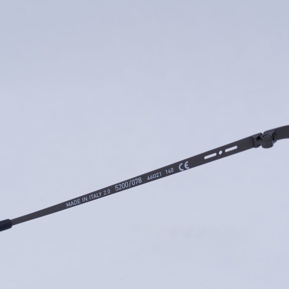 🕶️ New Italia Independent I-I 5200 078.000 Eyeglasses - Gunmetal Frame - Picture 6 of 9